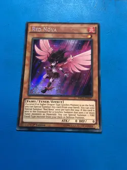 YUGIOH Secret Rare Red Nova DRL3-EN017 1st Edition - Image 1