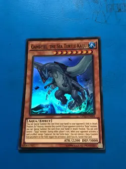 YUGIOH Super Rare Gameciel, The Sea Turtle Kaiju OP02-EN004 - Image 1