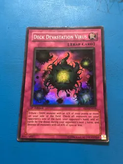 YUGIOH Super Rare Deck Devastation Virus FET-EN058 1st Edition PLAYED - Image 1