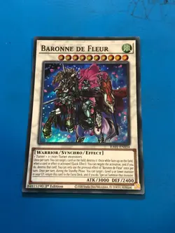 YUGIOH Super Rare Baronne De Fleur RA01-EN034 1st Edition - Image 1