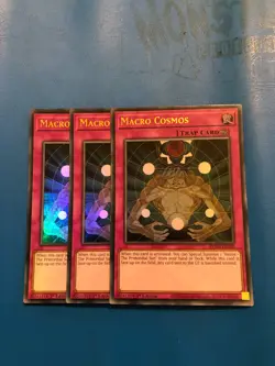 YUGIOH 3x Ultra Rare Macro Cosmos BLMR-EN100 1st Edition - Image 1