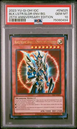 Black Luster Soldier - Envoy Of The Beginning IOC-EN025 Reprint Yugioh PSA 10 - Image 1