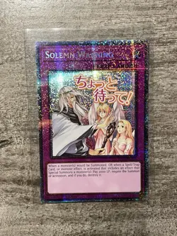 Solemn Warning 1st Edition Starlight Rare RA05-EN126 Yu-Gi-Oh! - Image 1