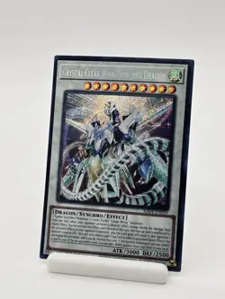Yu-Gi-Oh! Crystal Clear Wing Synchro Dragon RA04-EN059 Secret Rare 1st Ed. - Image 1