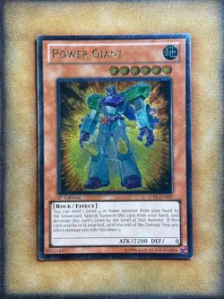Yugioh Power Giant STBL-EN007 Ultimate Rare 1st Ed LP - Image 1