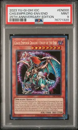 Chaos Emperor Dragon - Envoy Of The End IOC-EN000 Reprint Yugioh PSA 9 *320 - Image 1