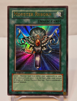 Monster Reborn LOB-E096 Ultra Rare 1st Edition EURO Yugioh 986 - Image 1