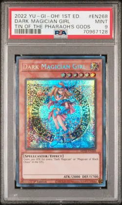 Dark Magician Girl MP22-EN268 1st Edition Secret Rare Yugioh PSA 9 *128 - Image 1