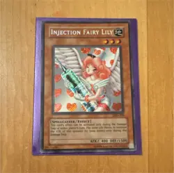 Konami Injection Fairy Lily LOD-100 Secret Rare Legacy of Darkness Unlimited - Image 1