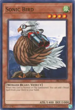 YUGIOH 3x Sonic Bird SRL-EN093 25th Anniversary NM x 3 - Image 1