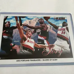 Vintage Sabonis Anderson Rasheed Portland Trailblazers Promo Poster CARD 4x6 - Image 1