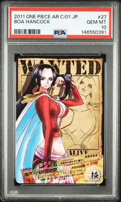 PSA10 One Piece Boa Hancock AR Carddass GEM MT 10 Trading Card PSA Slab - Image 3