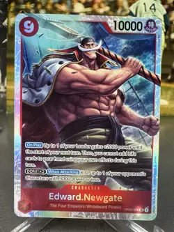 Edward Newgate OP02-004 SR Paramount War One Piece Card Game Whitebeard - Image 1