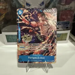 Portgas.D.Ace OP07-053 Alt Art 3rd Anniversary Stamped Promo One Piece TCG - Image 1