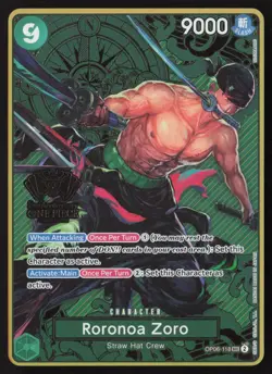 Roronoa Zoro SEC OP06-118 One Piece 2nd Anniversary Promo - Image 1