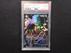2025 ONE PIECE OP12-LEGACY OF THE MASTER SPECIAL ALTERNATE ART #082 KUZAN PSA 10 - Image 1