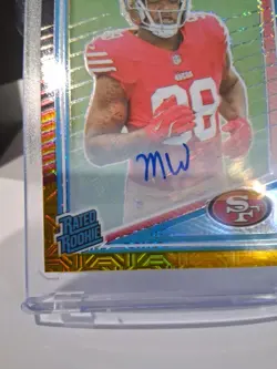 2025 DONRUSS OPTIC MYKEL WILLIAMS BLACK/GOLD RPS AUTO /60 R/C #210 - Image 4
