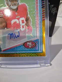 2025 DONRUSS OPTIC MYKEL WILLIAMS BLACK/GOLD RPS AUTO /60 R/C #210 - Image 5