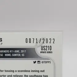 2022 Topps Update Series - JP Sears #US210 Gold /2022 (RC) - Image 3