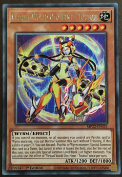 Yugioh! - Virtual World OTO-Hime - Toutou - MP22-EN055 - Rare - 1st Ed. - NM/M - Image 1