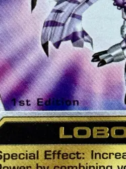 1st EDITION GOLD FOIL Digimon LOBOMON DT-66 Series 1 Gold Stamped Card 2002 - Image 2