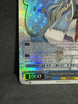Signed Weiss Schwarz Hololive Vol.2 Lamy Yukihana Card HOL/W104-124SP SP FOIL - Image 4
