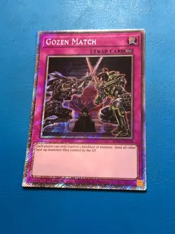 YUGIOH Platinum Secret Rare Gozen Match RA04-EN134 1st Edition - Image 1