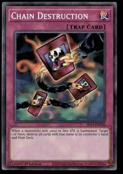 Chain Destruction SR14-EN036 Common / Short Print Yu-Gi-Oh 1st Edition Near Mint - Image 1