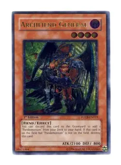Archfiend General - FOTB-EN019 - Ultimate Rare - 1st Edition x1 - Lightly Played - Image 1