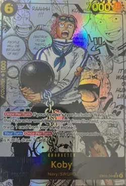 EB04-044 Koby SR Alt Art Manga Rare Oripa Mystery Chaser pack English one piece - Image 1