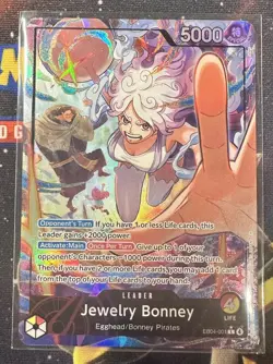 One Piece TCG OP15 -EB04 Jewelry Bonney Leader Alt Art EB04-001 NM - Image 1