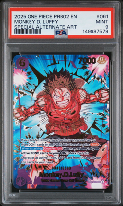 PSA 9 Monkey.D.Luffy SP EB02-061 One Piece Premium Booster The Best Vol 2 PRB02 - Image 1