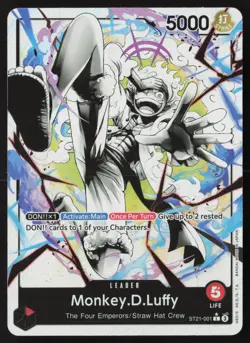 Monkey.D.Luffy Parallel ST21-001 One PieceStarter Deck EX: Gear 5 A - Image 1