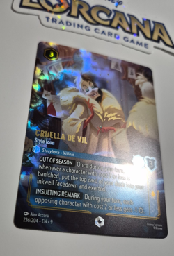 Disney Lorcana Fabled Enchanted Cruella De Vil Style Icon English Rare - Image 3