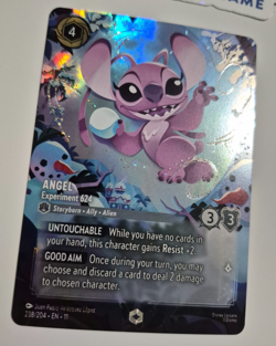 Disney Lorcana Winterspell Enchanted Angel Experiment 624 Stitch English Rare - Image 2
