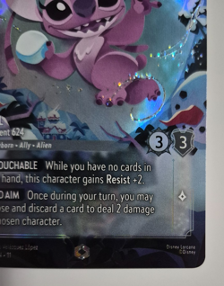 Disney Lorcana Winterspell Enchanted Angel Experiment 624 Stitch English Rare - Image 4