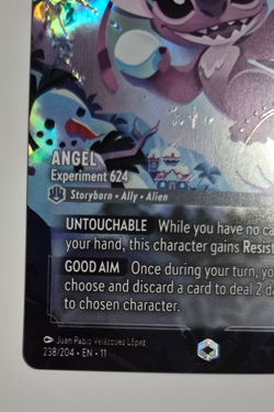 Disney Lorcana Winterspell Enchanted Angel Experiment 624 Stitch English Rare - Image 5