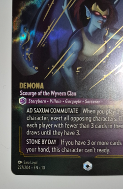 Disney Lorcana Whispers Enchanted Demona Scourge of the Wyvern Clan English Rare - Image 4