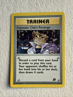 Imposter Oak's Revenge 76/82 Uncommon Team Rocket Pokemon Card - Image 1