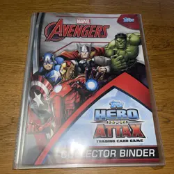 TOPPS MARVEL AVENGERS HERO ATTAX BINDER & CARDS 140+ limited edition - Image 1