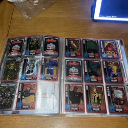TOPPS MARVEL AVENGERS HERO ATTAX BINDER & CARDS 140+ limited edition - Image 4