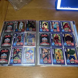 TOPPS MARVEL AVENGERS HERO ATTAX BINDER & CARDS 140+ limited edition - Image 5