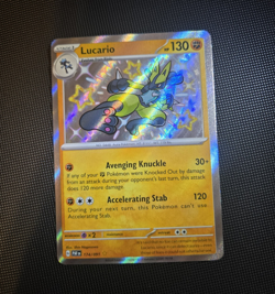 Pokemon Lucario SV: Paldean Fates Holo Rare Card 174/091 Pokemon TCG - Image 1