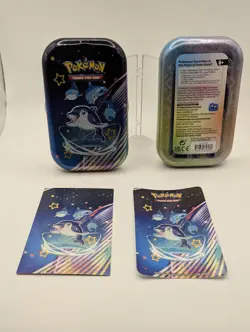 Finizen Scarlet & Violet Paldean Fates Tin, Sticker, Art Card - Pokemon TCG 2024 - Image 3