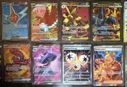 (76) Pokemon Card SIR FULL ART Lot Moltres Ho-Oh Rapidash Hitmontop Wigglypuff++ - Image 4