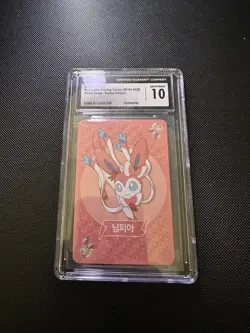 Pokemon Sylveon Point Salad Korean Playing Card Eevee Edition CGC 10 - Image 1