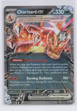Pokemon TCG Charizard ex 196 Sv: Scarlet & Violet Promo Cards Holo NM - Image 1