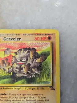 Pokemon Graveler Card 37/62 NM/Mint Fossil Set Stage 1 Uncommon Rare TCG - Image 3