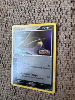 2007 Pokemon EX Power keepers 38/108 Sharpedo Reverse Holo LP Rare Card STAMPED - Image 2
