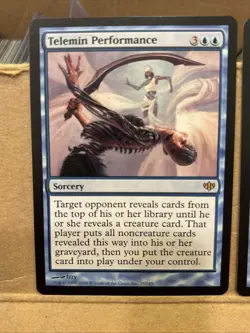 2x MTG Telemin Performance - Conflux #035 Magic Up NM - Image 2